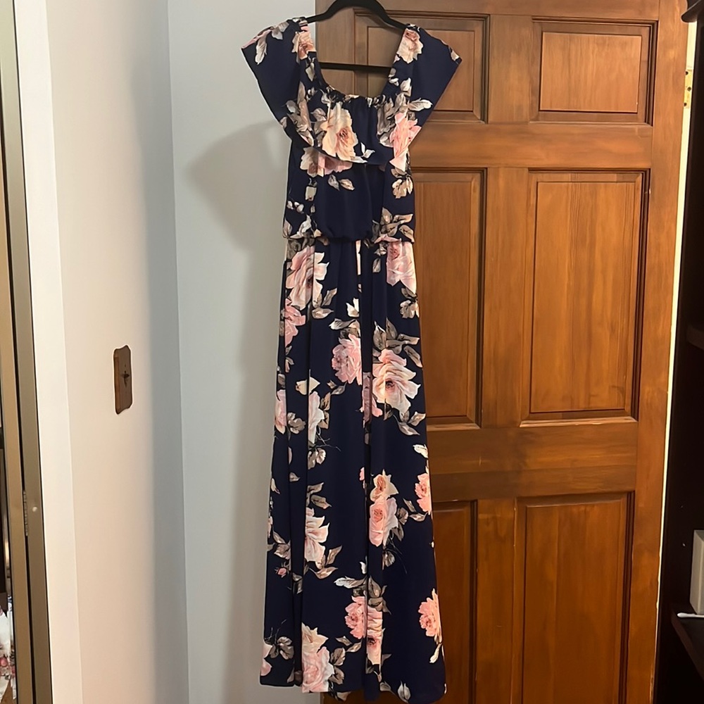 Off the shoulder maxi dress